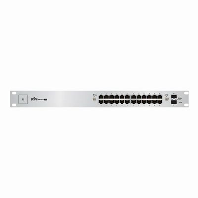 US-24-250W Ubiquiti 24-Ports Gigabit Ethernet PoE+ 24V Passive PoE RJ-45 2x 1GbE SFP Layer 2 Switch