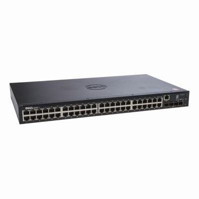 V143P Dell PowerSwitch N1500 Series N1548 48 x RJ-45 Ports 10/100/1000Base-T + 4 x SFP+ Ports Layer 3 Managed 1U Rack-mountable Gigabit Ethernet Network Switch