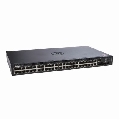 VDRFG Dell PowerSwitch N1500 Series N1548 48 x RJ-45 Ports 10/100/1000Base-T + 4 x SFP+ Ports Layer 3 Managed 1U Rack-mountable Gigabit Ethernet Network Switch