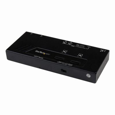 VS222HDQ StarTech 2 x Ports HDMI In + 2 x Port HDMI Out Rack-Mountable Switch with Automatic and Priority Switching
