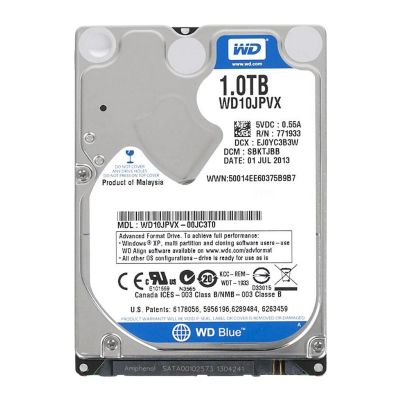 WD10JPVX-60JC3T0 Western Digital Blue 1TB 5400RPM SATA 6GB/s 8MB Cache 2.5-inch Hard Drive