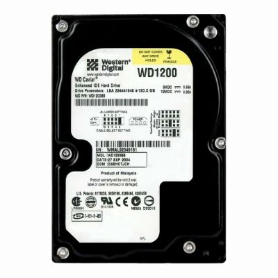WD1200BB Western Digital Caviar 120GB 7.2K RPM EIDE 512n 2MB Cache 3.5-Inch Hard Disk Drive