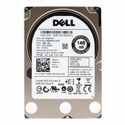 WD1460BKFG Western Digital S25 146GB 10K RPM 6Gb/s SAS 512e 16MB Cache 2.5-Inch Hard Disk Drive