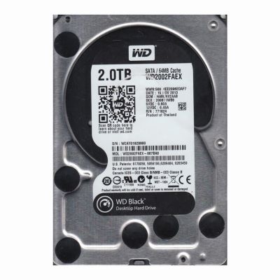 WD2002FAEX-007BA0 Western Digital Caviar Black 2TB 7.2K RPM 6Gb/s SATA 512e 64MB Cache 3.5-Inch Hard Disk Drive