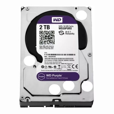 WD20PURX-64P6ZY0 Western Digital Purple 2TB 5.4K RPM 6Gb/s SATA 64MB Cache 3.5-Inch Hard Disk Drive