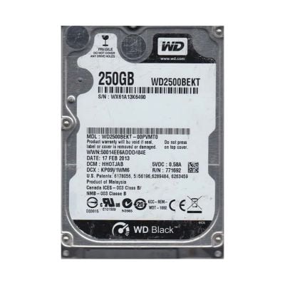WD2500BEKT-00PVMT0 Western Digital 250GB 7.2K RPM 3Gb/s SATA 2.5" Laptop Hard Drive