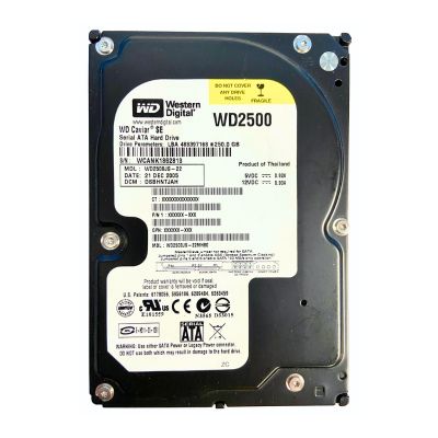 WD2500JS-22NCB1 Western Digital Caviar Blue 250GB 7200RPM SATA 3GB/s 8MB Cache 3.5-inch Hard Drive