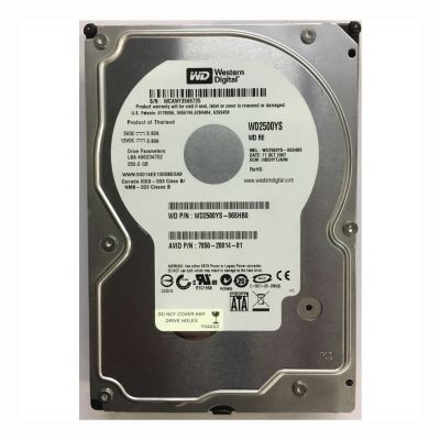 WD2500YS-06SHB0 Western Digital RE 250GB 7.2K RPM 3Gb/s SATA 512n 16MB Cache 3.5-Inch Hard Disk Drive