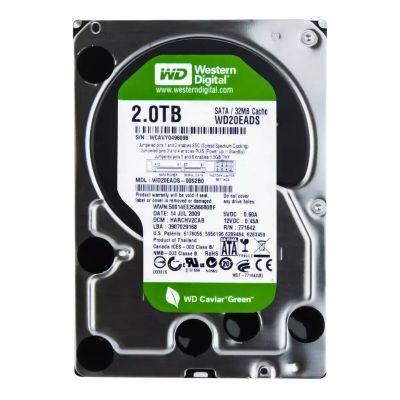WD Green 2TB Internal Hard Drive - 7200 RPM SATA 3Gb/s 32MB Cache 3.5 Inch - WD20EADS