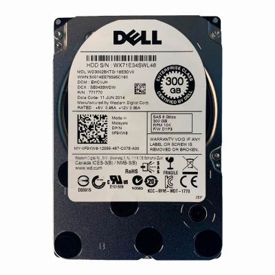 WD3002BKTG-18E3DV0 Western Digital 300GB 10K RPM 6Gb/s SAS 512n 32MB Cache 2.5-Inch Hard Disk Drive