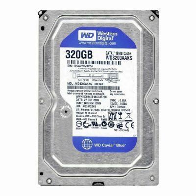WD3200AAKS-00L9A0 Western Digital Caviar Blue 320GB 7.2K RPM 3Gb/s SATA 512n 16MB Cache 3.5-Inch Hard Disk Drive