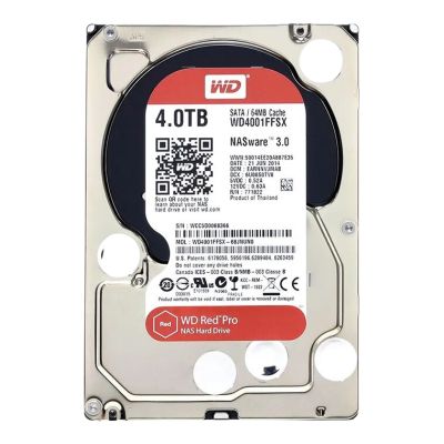 WD4001FFSX-68JNUN0 Western Digital Red Pro 4TB 7.2K RPM 6Gb/s SATA 64MB Cache 3.5-Inch Hard Drive