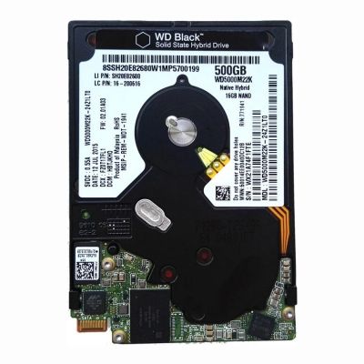 WD5000M22K Western Digital Black UltraSlim 500GB 5.4K RPM 6Gb/s SATA 16GB NAND Flash 2.5-Inch Hybrid Hard Drive
