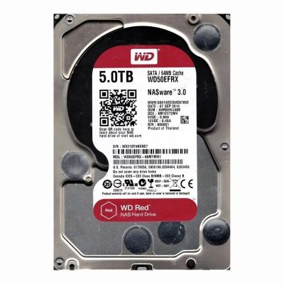 WD50EFRX-68MYMN1 Western Digital Red 5TB 5400RPM SATA 6Gbps 64MB Cache 3.5-inch Internal Hard Drive
