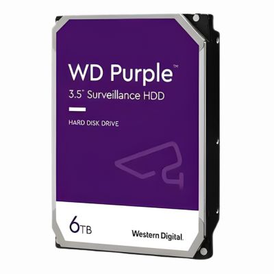 WD60PURX Western Digital Purple 6TB 5400RPM SATA 6Gb/s 64MB Cache Surveillance HDD