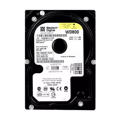 WD800BB-00JHC0 Western Digital Caviar 80GB 7.2K RPM ATA 2MB Cache 3.5" Hard Drive