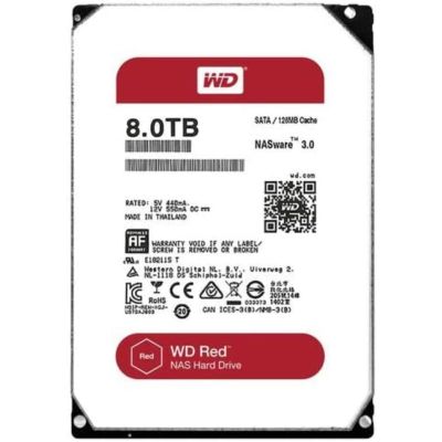 WD80EFZX-68UW8N0 Western Digital Red 8TB 5.4K RPM 6Gb/s SATA 128MB Cache 3.5-Inch Hard Drive