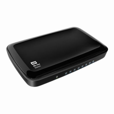 WDBJVC0000NCH-NESN Western Digital My Net 8 x Ports 10/100/1000Base-T Gigabit Ethernet HD Media Switch