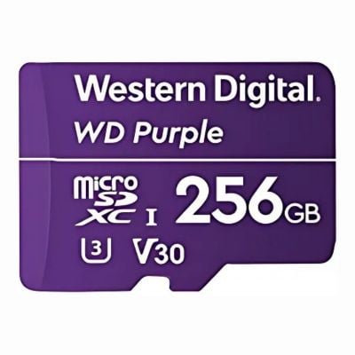 WDD0256G1P0A Western Digital Purple 256GB UHS-I Class 10 U3 V30 microSDXC Card