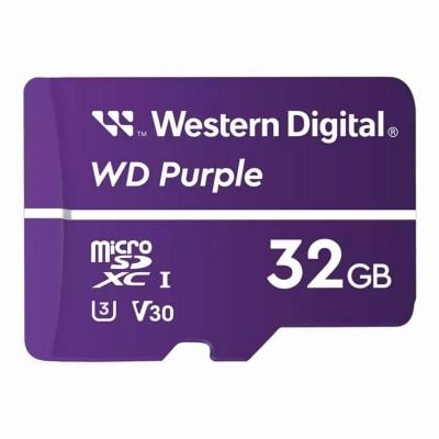 WDD032G1P0A Western Digital Purple QD102 32GB UHS-I U1 Class 10 microSDHC Card