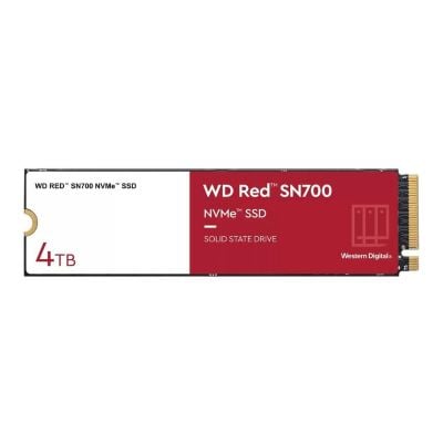 WDS400T1R0C Western Digital Red SN700 4TB PCIe 3.0 x4 NVMe M.2 2280 Internal Solid State Drive