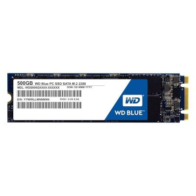 WDS500G1B0B Western Digital Blue 500GB 6Gb/s SATA III TLC M.2 2280 Solid State Drive