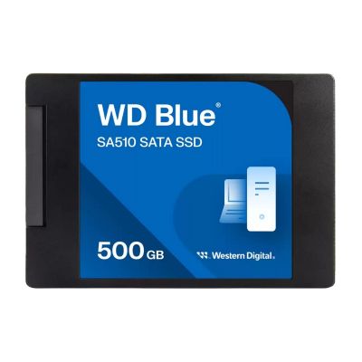 WD Blue SA510 500GB Solid State Drive (SSD) - SATA 6Gb/s 3D NAND TLC 2.5 Inch - WDS500G3B0A