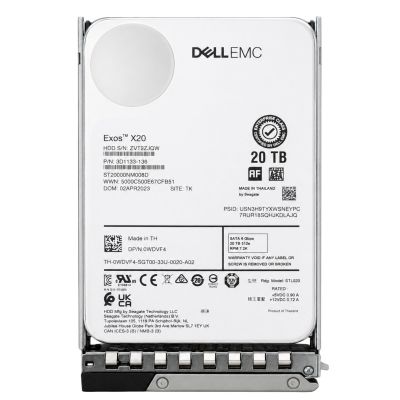 Dell WDVF4 20TB HDD SATA ISE 6Gbps 7.2K 512e 3.5in Hot-plug