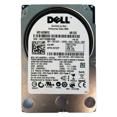 WD1460BKFG-18P2V0 Western Digital S25 147GB 10000RPM SAS 6GB/s 16MB Cache 2.5-inch Hard Drive