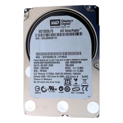 WD1500BLFS Western Digital VelociRaptor 150GB 10000RPM SATA 3GB/s 16MB Cache 2.5-inch Internal Hard Disk Drive