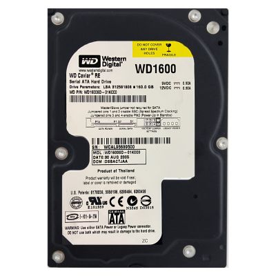 WD1600SD Western Digital Caviar 160GB 7200RPM SATA 7-Pin 8MB Cache 3.5-inch Low Profile (1.0 inch) Hard Drive