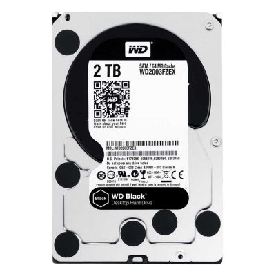 WD2003FZEX-00Z4SA0 Western Digital Black 2TB 7200RPM SATA 6GB/s 64MB Cache 3.5-inch Hard Drive