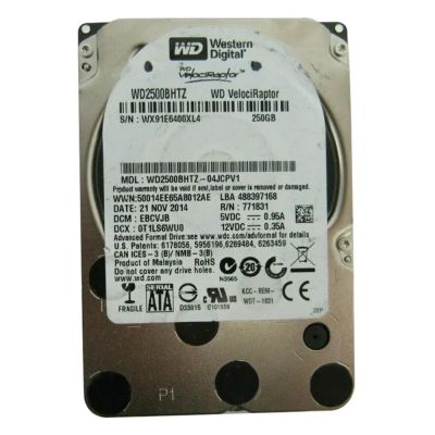 WD2500BHTZ-04JCPV1 Western Digital VelociRaptor 250GB 10000RPM SATA 6GB/s 64MB Cache 2.5-inch Hard Drive