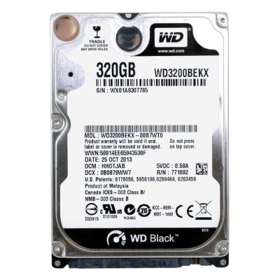 WD3200BEKX Western Digital Black 320GB 7200RPM SATA 6GB/s 16MB Cache 2.5-inch Hard Drive
