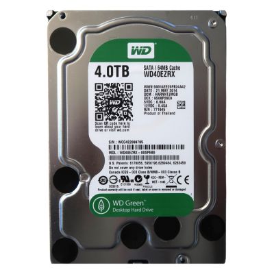WD40EZRX-00SPEB0 Western Digital Green 4TB 5400RPM SATA 6GB/s 64MB Cache 3.5-inch Hard Drive