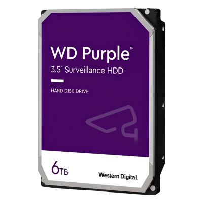 WD60PURZ Western Digital Purple 6TB 5700 RPM SATA 6Gb/s 64MB Cache 3.5-Inch Surveillance Hard Drive