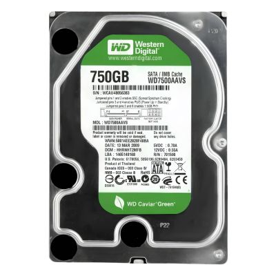 WD7500AAVS Western Digital Caviar Green 750GB 5400RPM SATA 3Gb/s 8MB Cache 3.5-inch Hard Drive