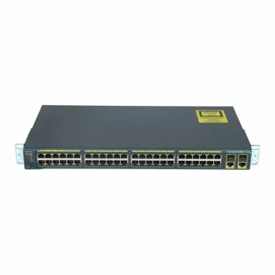 WS-C2960-48TC-L Cisco Catalyst 2960 Series C2960-48TT 48 x RJ-45 Ports 10/100Base-TX + 2 x Combo SFP Ports Layer 3 Managed 1U Rack-mountable Fast Ethernet Network Switch