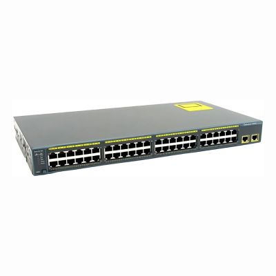 WS-C2960-48TT-L Cisco Catalyst 2960 Series C2960-48TT 48 x RJ-45 Ports 10/100Base-TX + 2 x Combo SFP Ports Layer 3 Managed 1U Rack-mountable Fast Ethernet Network Switch