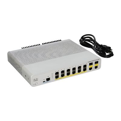 WS-C2960C-12PC-L Cisco Catalyst 12-Ports Manageable 12x POE 2x Expansion Slots 10/100/1000Base-T 10/100Base-TX PoE Ports Ethernet Switch