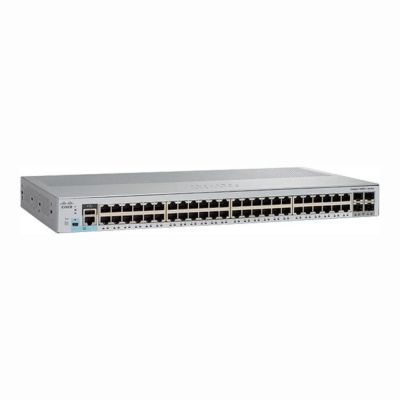 WS-C2960L-48TS-LL Cisco Catalyst 2960-L Series C2960L-48TS 48 x RJ-45 Ports 10/100/1000Base-T + 4 x SFP Ports Layer 2 Managed 1U Rack-Mountable Gigabit Ethernet Network Switch