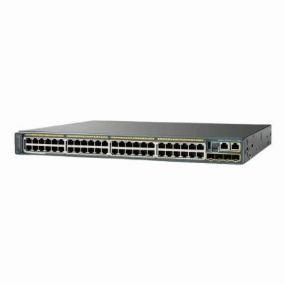 WS-C2960S-48FPS-L Cisco Catalyst 2960-S Series C2960S-48FPS 48 x RJ-45 Ports PoE+ 10/100/1000Base-T + 4 x SFP Ports Layer 2 Managed Rack-mountable Gigabit Ethernet Network Switch