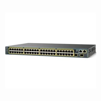 WS-C2960S-48TS-S Cisco Catalyst 2960S Series C2960S-48TS 48 x RJ-45 Ports 10/100/1000Base-T + 4 x SFP Ports Layer 3 Managed Rack-mountable Gigabit Ethernet Network Switch