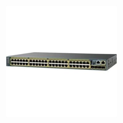 Cisco Catalyst 2960-S Series C2960S-F48LPS 48-Port PoE+ 10/100Base-TX RJ-45 + 4x SFP Layer 2 Managed Rack-Mountable Fast Ethernet Network Switch