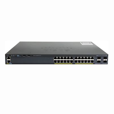 WS-C2960X-24TS-L Cisco Catalyst 2960-X Series 24 x Ports 10/100/1000Base-T + 4 x SFP Ports Layer 3 Managed 1U Rack-Mountable Gigabit Ethernet Network Switch