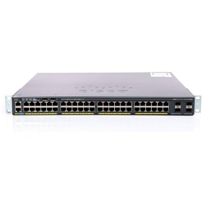 WS-C2960X-48LPS-L Cisco Catalyst 2960-X Series C2960X-48LPS 48 x RJ-45 Ports PoE+ 10/100/1000Base-T + 4 x SFP Ports Layer 2 Managed 1U Rackmountable Gigabit Ethernet Network Switch
