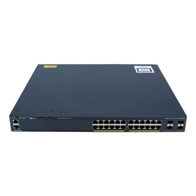 WS-C2960XR-24TS-I Cisco Catalyst 2960-XR Series 2960XR-24TS 24 x Ports 10/100/1000Base-T + 4 x SFP Uplink Ports Layer 3 Managed 1U Rack-mountable Gigabit Ethernet Network Switch