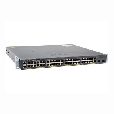 WS-C2960XR-48LPD-I Cisco Catalyst 2960-XR Series 48 x Ports PoE+ 10/100/1000Base-T + 2 x SFP+ Ports Layer 3 Managed 1U Rack-Mountable Gigabit Ethernet Network Switch