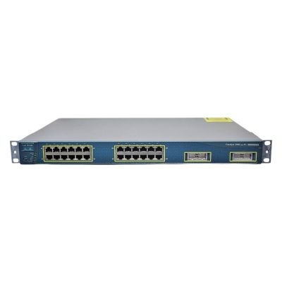 WS-C3524-PWR-XL-EN Cisco Catalyst 3000 Series C3524-PWR 24x RJ-45 PoE 10/100Base-TX Layer 3 Managed 1U Fast Ethernet Switch