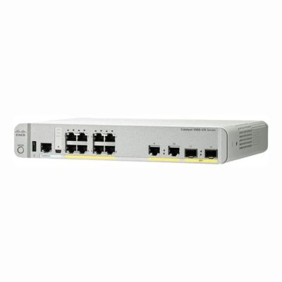 WS-C3560CX-8PC-S Cisco Catalyst 3560-CX Series 3560CX-8PC 8 x PoE+ Ports 1000Base-T + 2 x SFP Ports + 2 x Copper SFP Ports Layer 3 Managed 1U Rack-mountable Gigabit Ethernet Network Switch